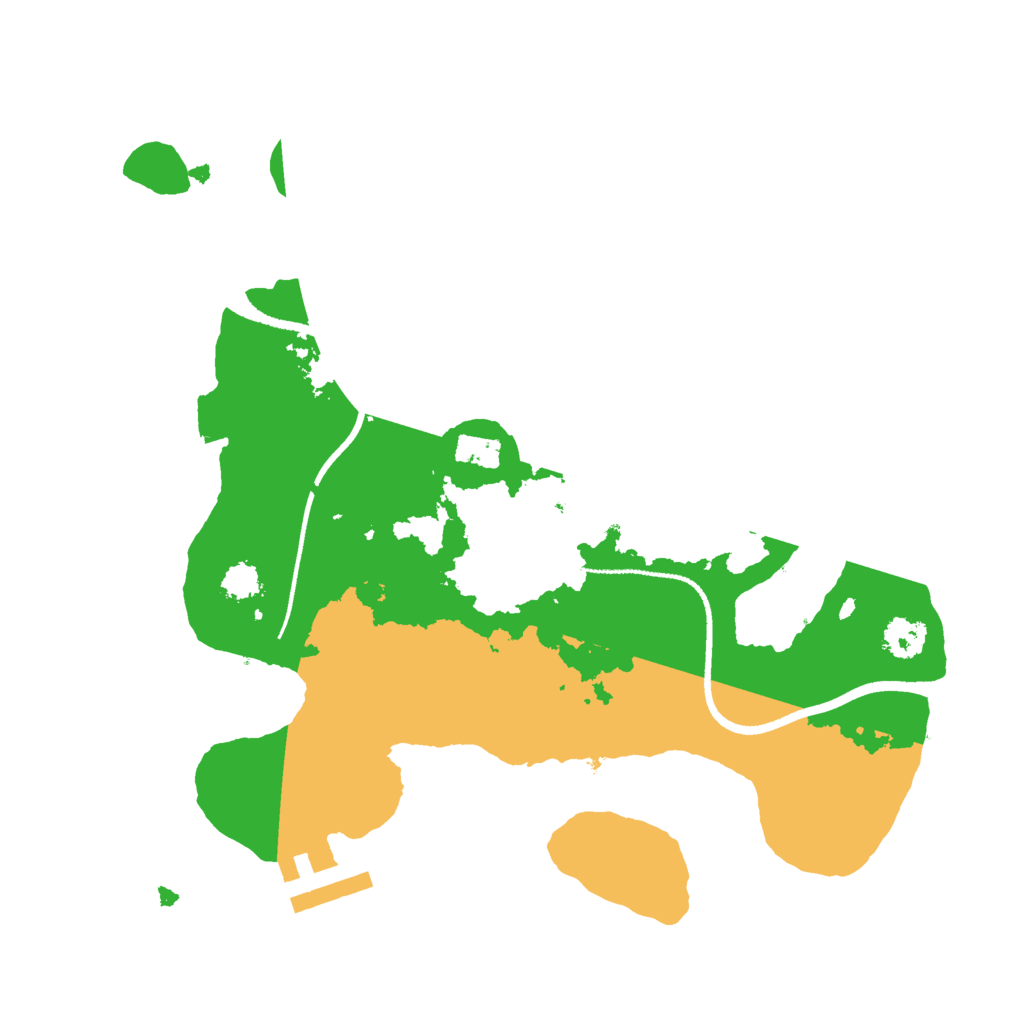 Biome Rust Map: Procedural Map, Size: 2500, Seed: 3781005
