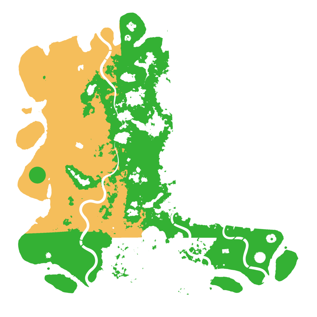 Biome Rust Map: Procedural Map, Size: 5000, Seed: 4589714