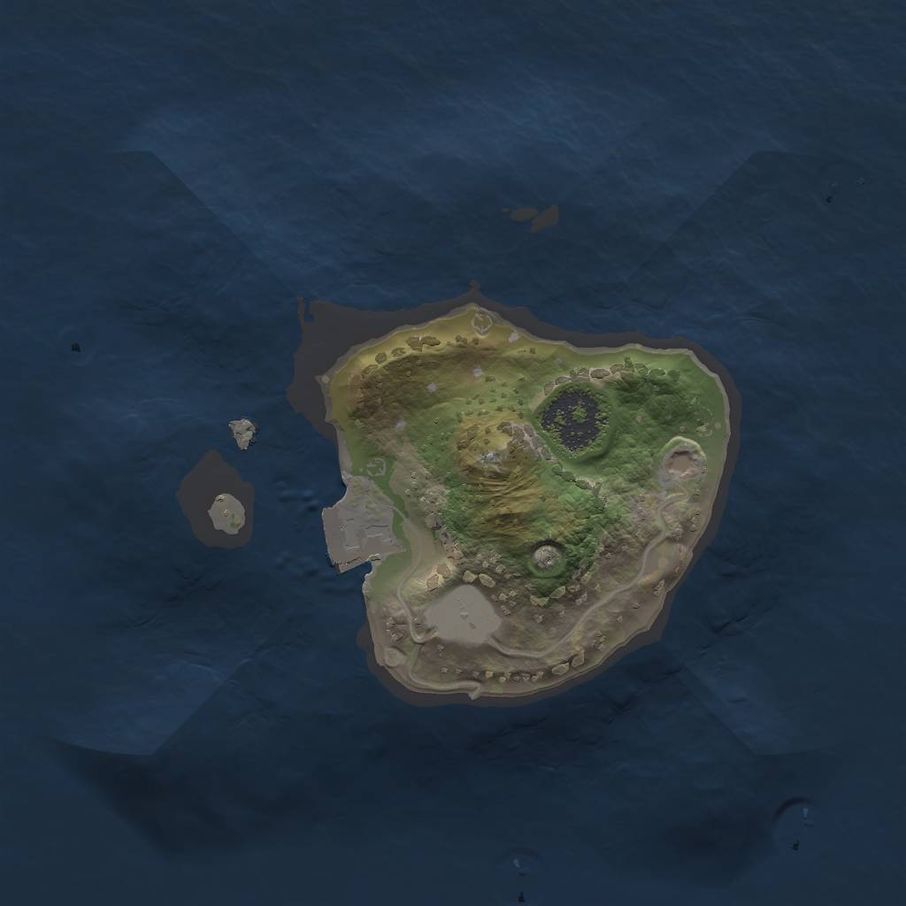 Rust Map: Procedural Map, Size: 1600, Seed: 1088938267, 3 Monuments