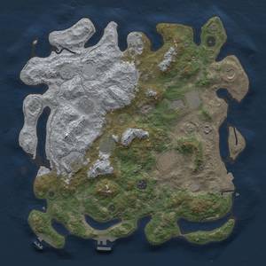 Thumbnail Rust Map: Procedural Map, Size: 4000, Seed: 1542998365, 18 Monuments