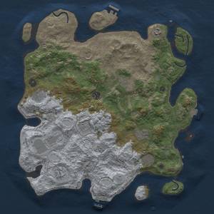 Thumbnail Rust Map: Procedural Map, Size: 4000, Seed: 470206293, 19 Monuments