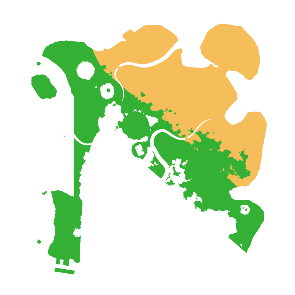 Biome Rust Map: Procedural Map, Size: 3000, Seed: 413245