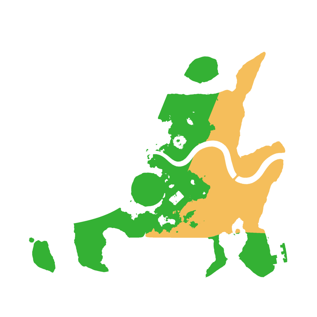 Biome Rust Map: Procedural Map, Size: 2500, Seed: 1492397250