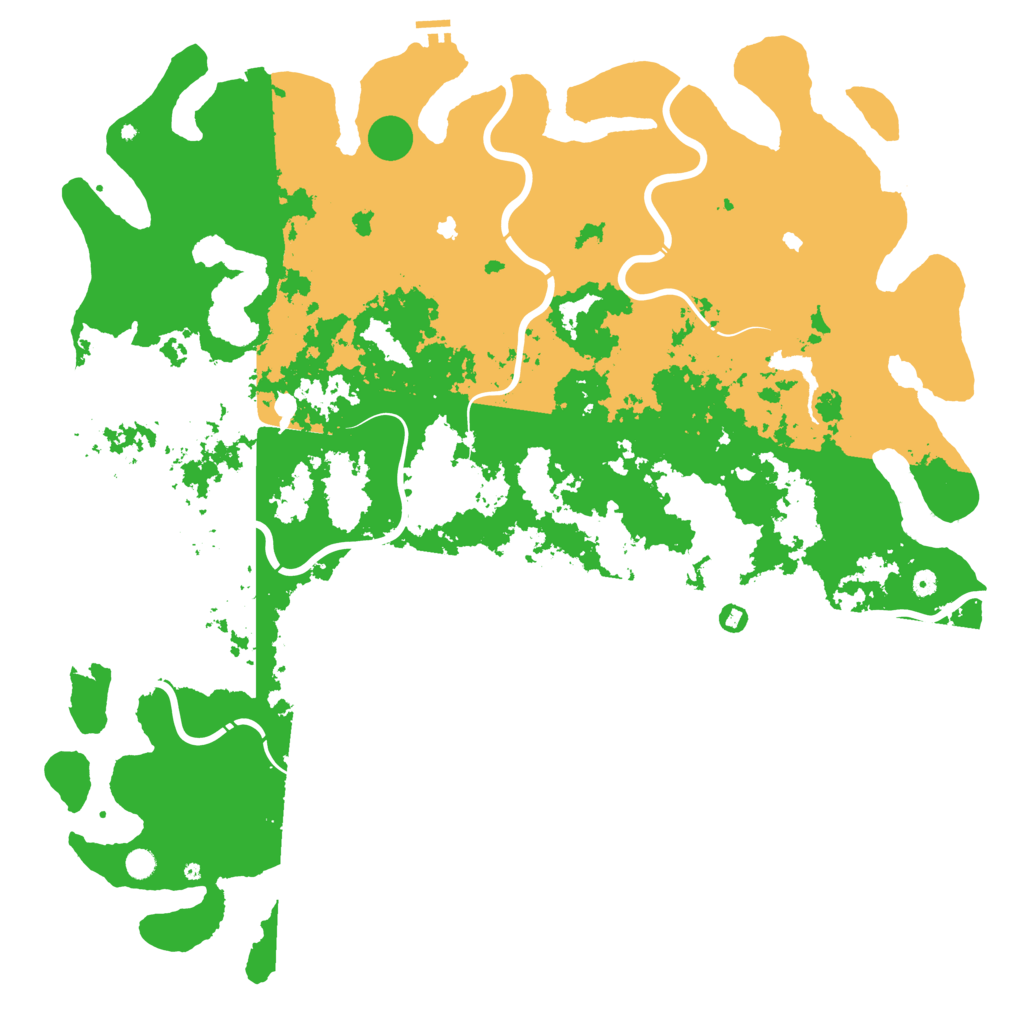 Biome Rust Map: Procedural Map, Size: 6000, Seed: 951461881