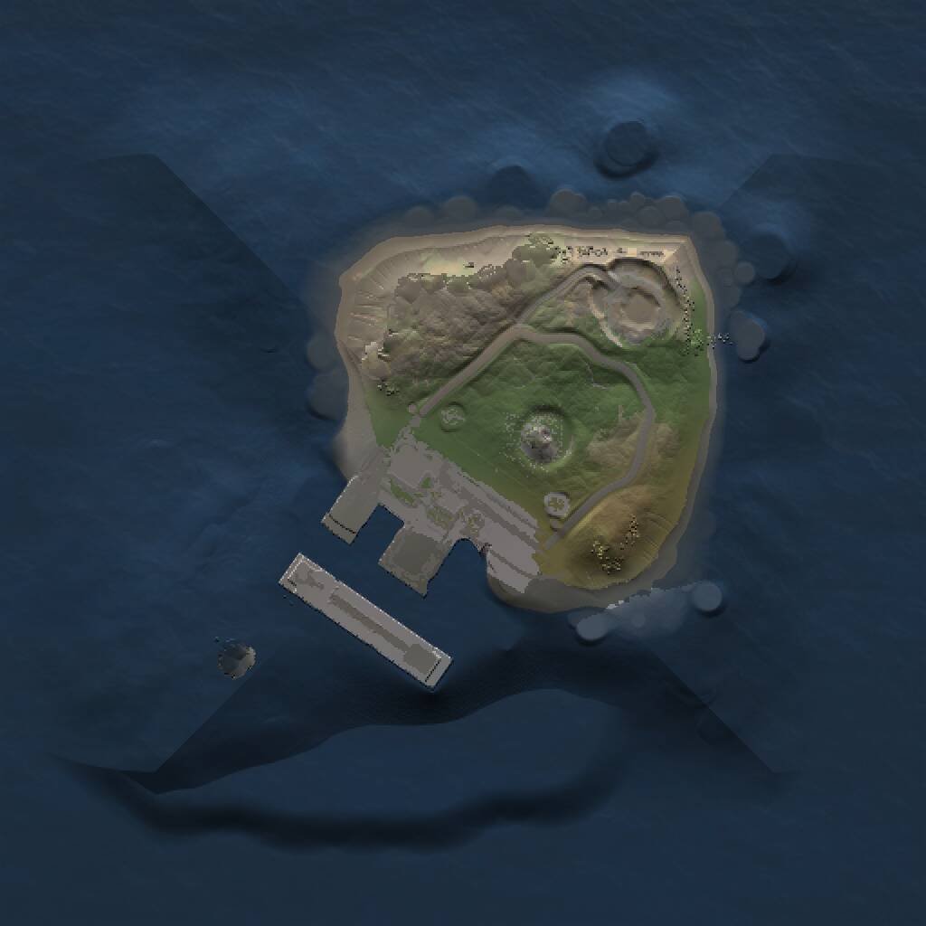 Rust Map: Procedural Map, Size: 1000, Seed: 224337883, 2 Monuments