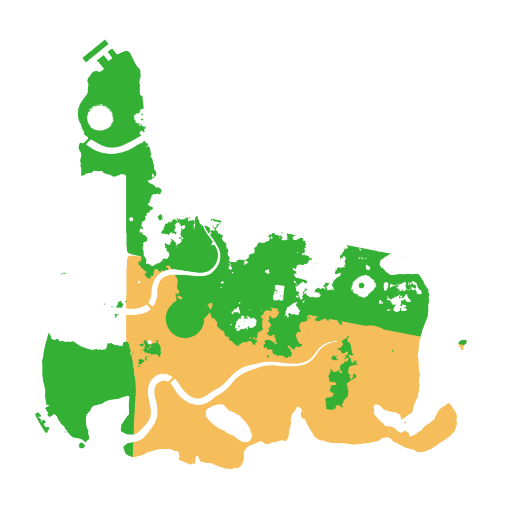 Biome Rust Map: Procedural Map, Size: 3500, Seed: 644568550