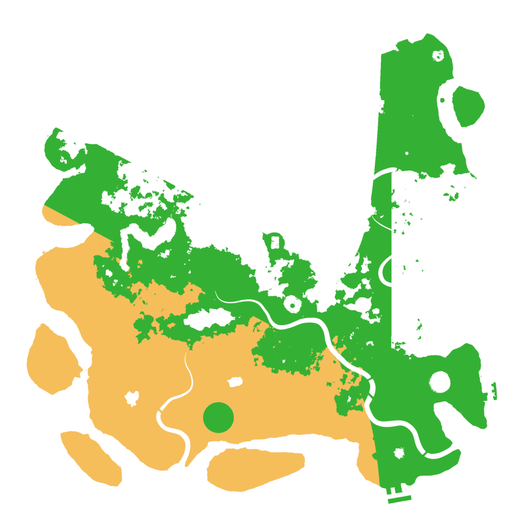 Biome Rust Map: Procedural Map, Size: 4500, Seed: 516515471