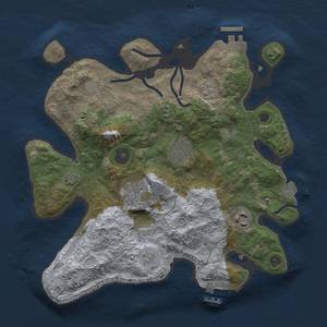 Thumbnail Rust Map: Procedural Map, Size: 3000, Seed: 1908454012, 12 Monuments