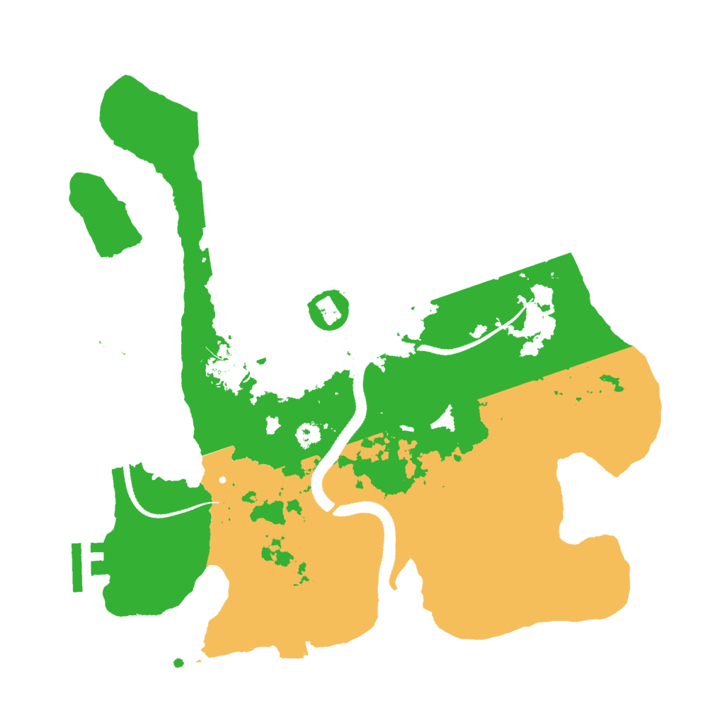 Biome Rust Map: Procedural Map, Size: 3000, Seed: 23911