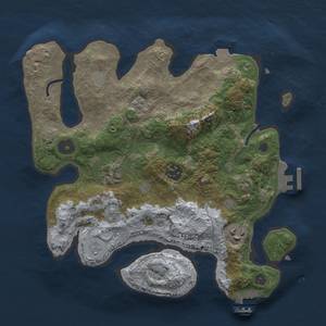 Thumbnail Rust Map: Procedural Map, Size: 3000, Seed: 131654351, 12 Monuments