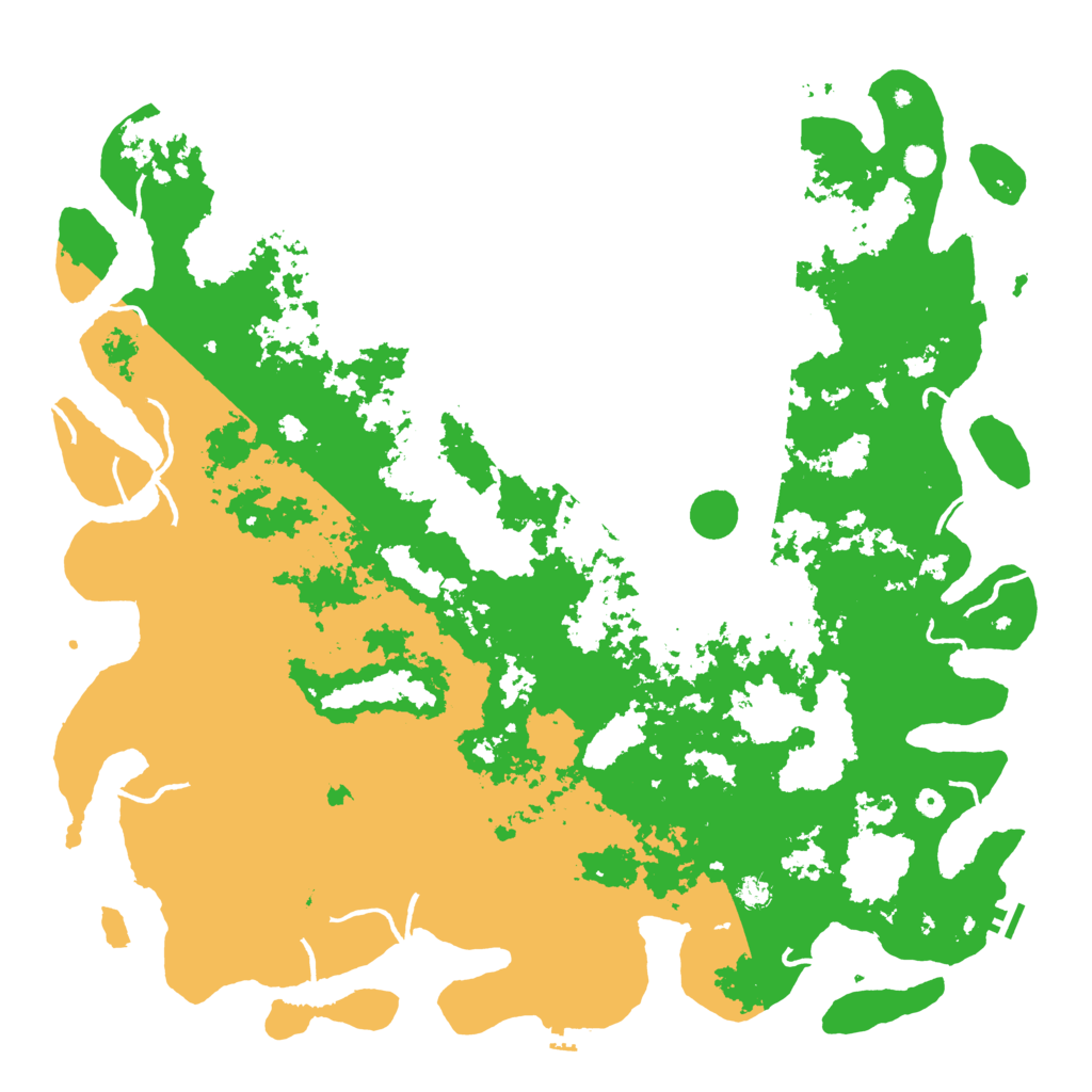 Biome Rust Map: Procedural Map, Size: 6000, Seed: 1375671406