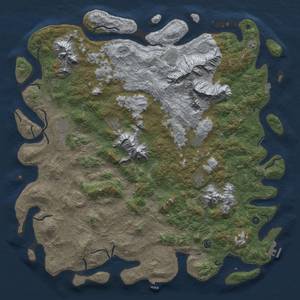 Thumbnail Rust Map: Procedural Map, Size: 6000, Seed: 1375671406, 19 Monuments