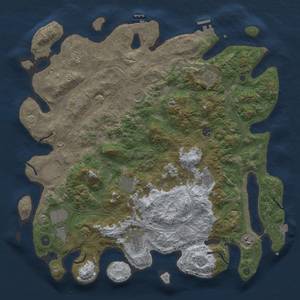 Thumbnail Rust Map: Procedural Map, Size: 4500, Seed: 671460809, 19 Monuments