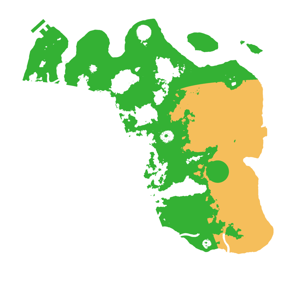 Biome Rust Map: Procedural Map, Size: 3500, Seed: 1709108165