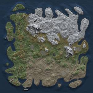 Thumbnail Rust Map: Procedural Map, Size: 5000, Seed: 803287286, 19 Monuments