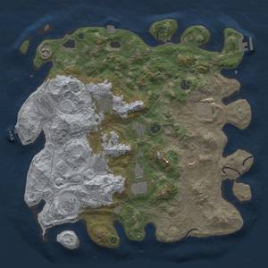 Thumbnail Rust Map: Procedural Map, Size: 4250, Seed: 883288264, 19 Monuments