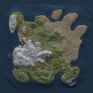 Thumbnail Rust Map: Procedural Map, Size: 3000, Seed: 408711020, 13 Monuments