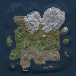 Thumbnail Rust Map: Procedural Map, Size: 3000, Seed: 113170062, 14 Monuments