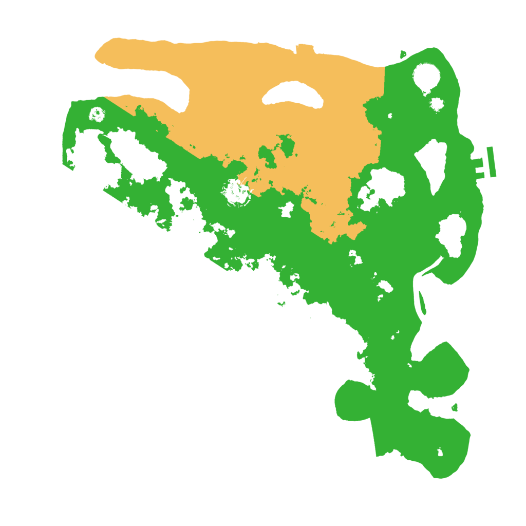 Biome Rust Map: Procedural Map, Size: 3500, Seed: 50014