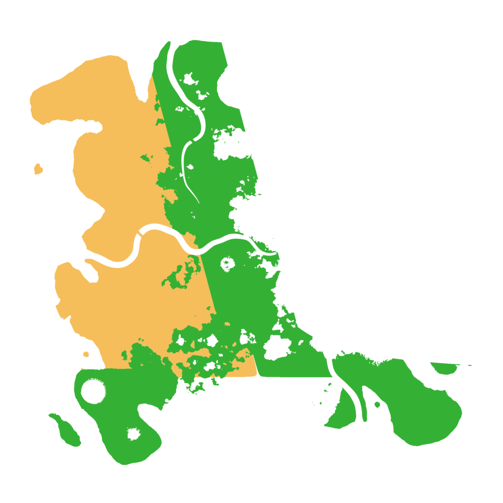 Biome Rust Map: Procedural Map, Size: 3600, Seed: 1285547719