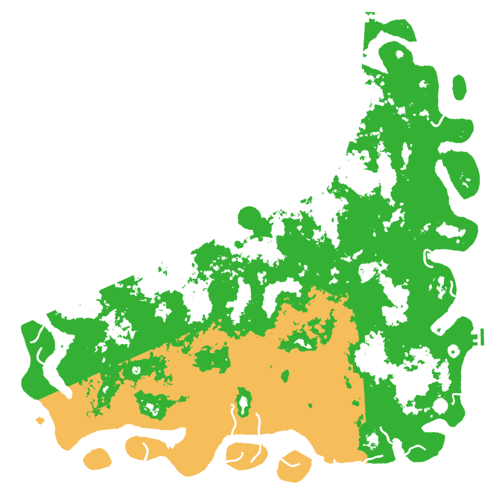 Biome Rust Map: Procedural Map, Size: 6000, Seed: 197660762