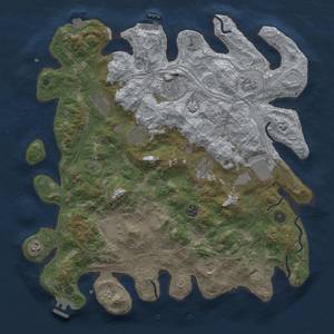 Thumbnail Rust Map: Procedural Map, Size: 4250, Seed: 705727855, 19 Monuments