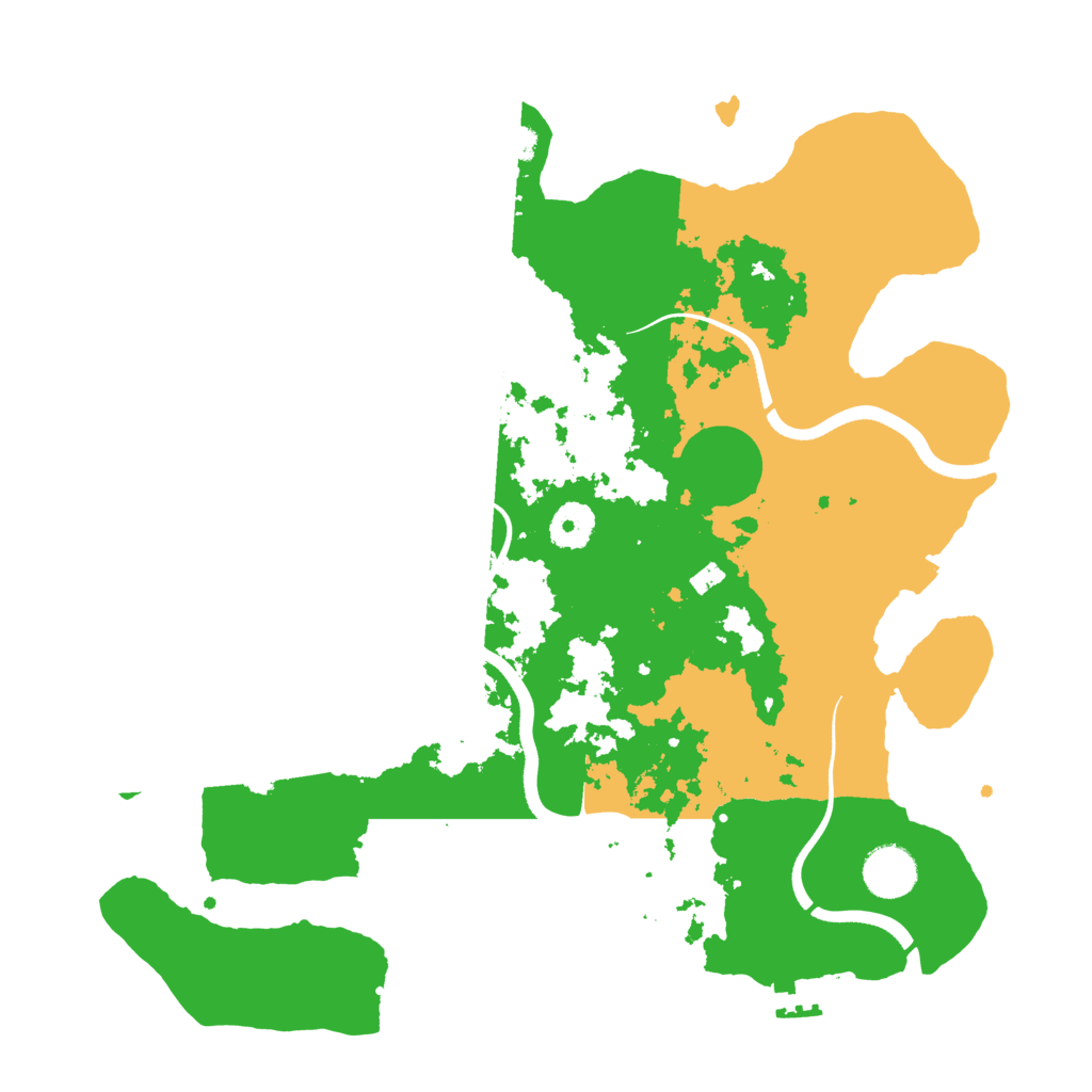 Biome Rust Map: Procedural Map, Size: 3600, Seed: 3259