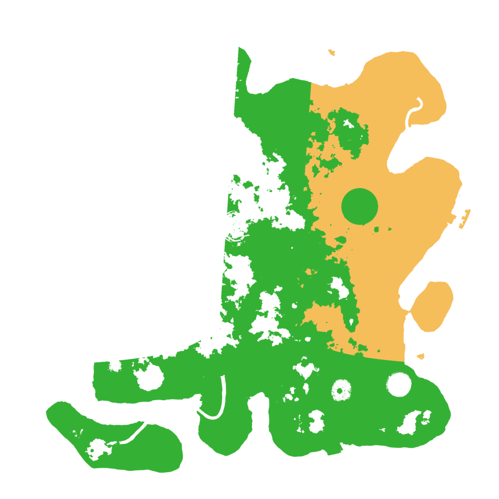 Biome Rust Map: Procedural Map, Size: 3600, Seed: 3259