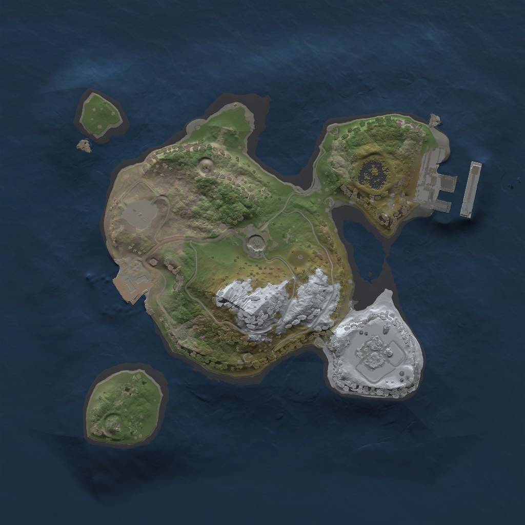 Rust Map: Procedural Map, Size: 1900, Seed: 141114370, 6 Monuments