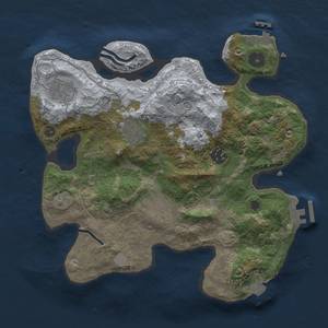 Thumbnail Rust Map: Procedural Map, Size: 3000, Seed: 702661319, 11 Monuments