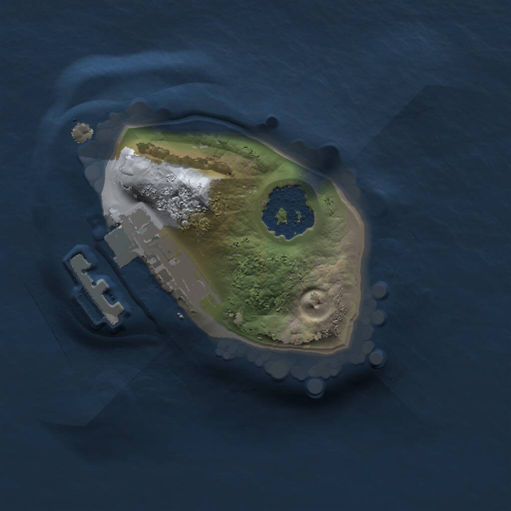 Rust Map: Procedural Map, Size: 1000, Seed: 1864043753, 2 Monuments