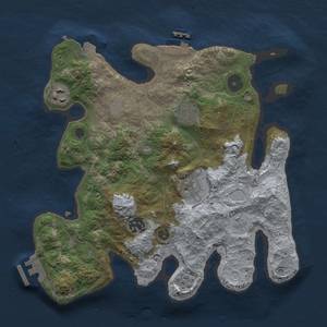 Thumbnail Rust Map: Procedural Map, Size: 3000, Seed: 294621907, 12 Monuments