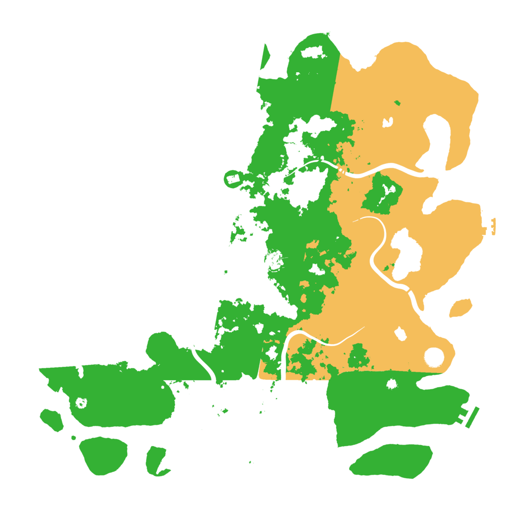 Biome Rust Map: Procedural Map, Size: 4500, Seed: 1279522068