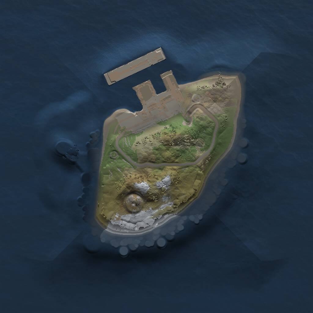 Rust Map: Procedural Map, Size: 1000, Seed: 1187535139, 2 Monuments