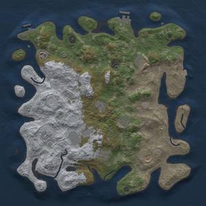 Thumbnail Rust Map: Procedural Map, Size: 4000, Seed: 1572168802, 18 Monuments