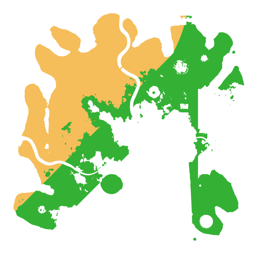 Biome Rust Map: Procedural Map, Size: 3500, Seed: 411526566
