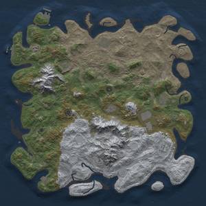 Thumbnail Rust Map: Procedural Map, Size: 5100, Seed: 1489761254, 19 Monuments