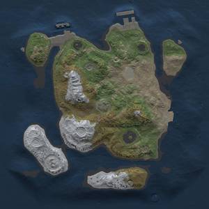 Thumbnail Rust Map: Procedural Map, Size: 2400, Seed: 1070280542, 7 Monuments