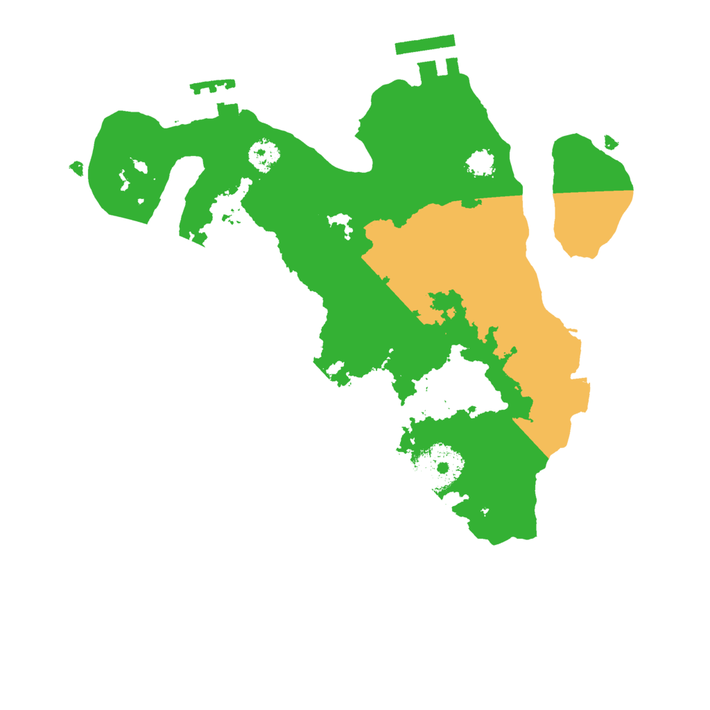 Biome Rust Map: Procedural Map, Size: 2400, Seed: 1070280542