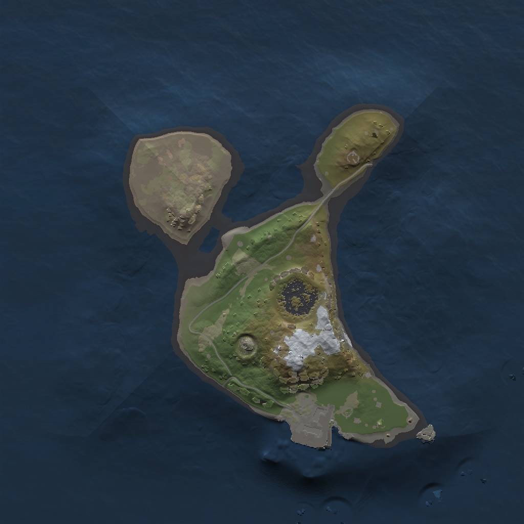 Rust Map: Procedural Map, Size: 1500, Seed: 391701969, 3 Monuments