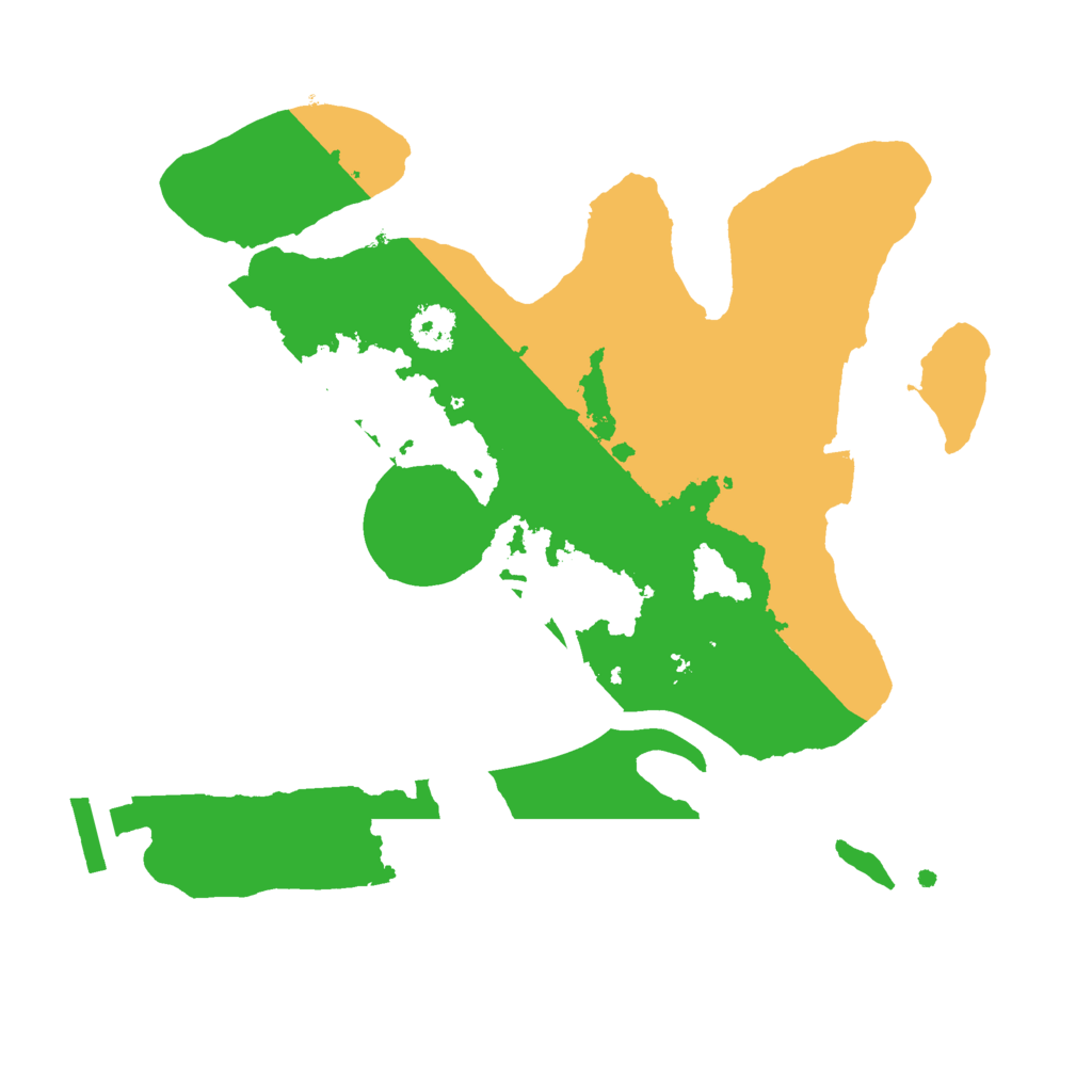 Biome Rust Map: Procedural Map, Size: 2400, Seed: 940916