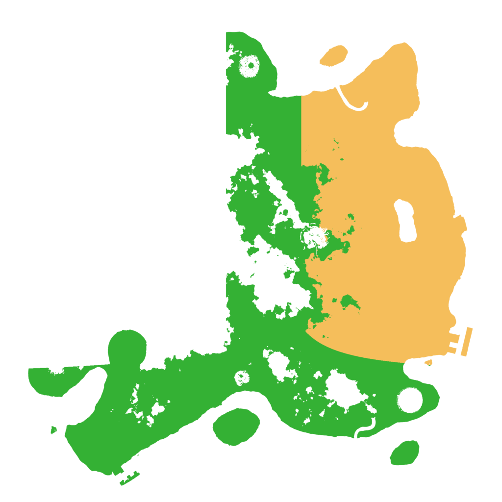 Biome Rust Map: Procedural Map, Size: 3500, Seed: 27950