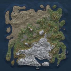 Thumbnail Rust Map: Procedural Map, Size: 4250, Seed: 11383504, 19 Monuments