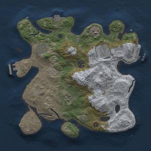 Thumbnail Rust Map: Procedural Map, Size: 3000, Seed: 1314691724, 14 Monuments