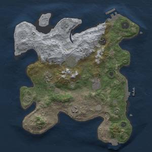 Thumbnail Rust Map: Procedural Map, Size: 3000, Seed: 1647001235, 14 Monuments