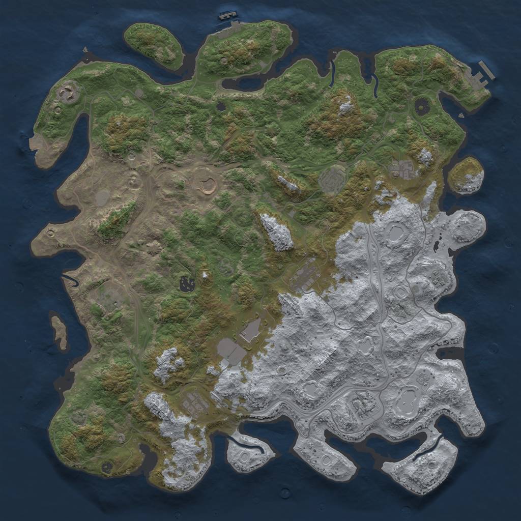 Rust Map: Procedural Map, Size: 4750, Seed: 1676684896, 19 Monuments