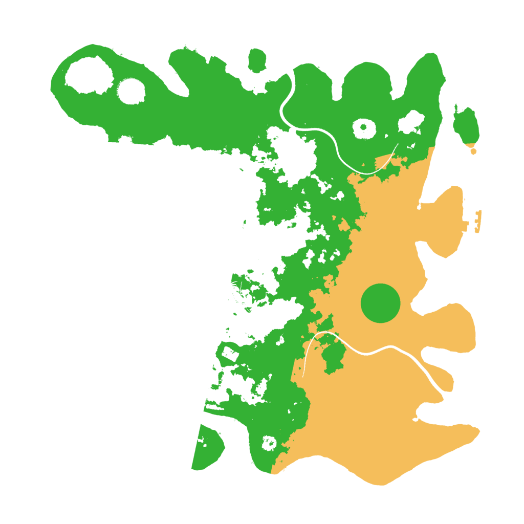 Biome Rust Map: Procedural Map, Size: 3500, Seed: 87643