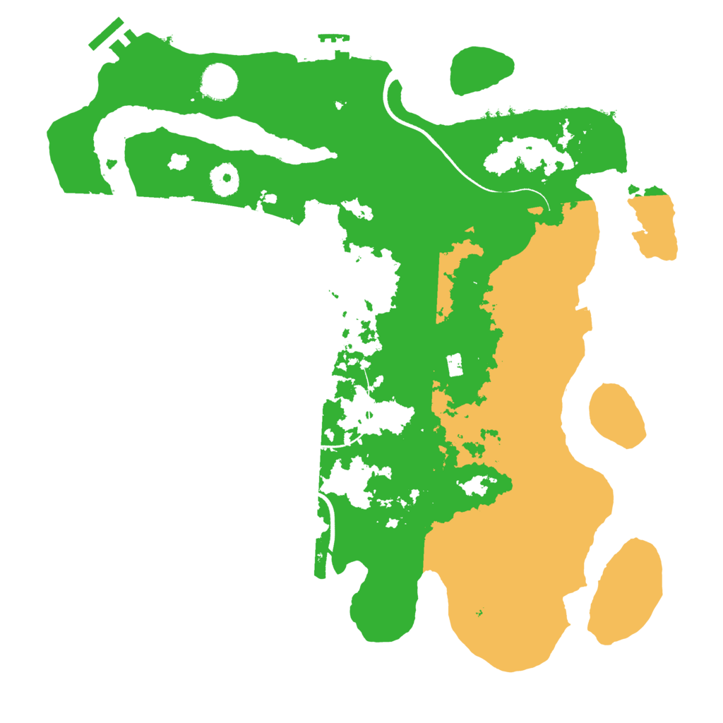 Biome Rust Map: Procedural Map, Size: 3500, Seed: 585480017