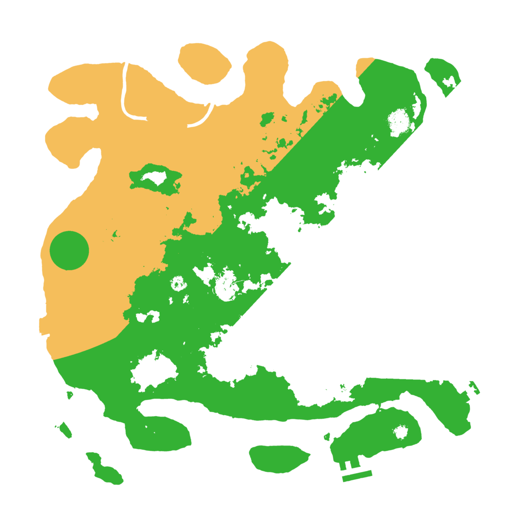 Biome Rust Map: Procedural Map, Size: 3500, Seed: 932457265