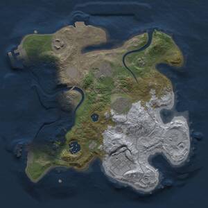 Thumbnail Rust Map: Procedural Map, Size: 2600, Seed: 358055072, 11 Monuments